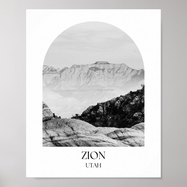 Zion National Park Utah Arch Foto Print Poster (Vorne)