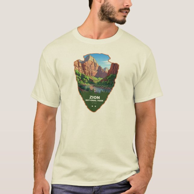 Zion National Park Utah Arrowhead T-Shirt (Vorderseite)