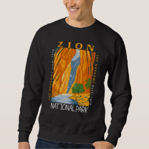 Zion National Park Utah Die Pfeile beunruhigt Sweatshirt