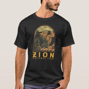 Zion National Park Utah Die Pfeile Vintages Emblem T-Shirt