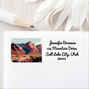 Zion National Park Utah Mountains Rücksendeadresse