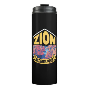 Zion National Park Utah Retro Thermosbecher