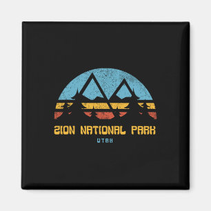 Zion National Park Utah Retro Vintage Wander-Gesch Magnet