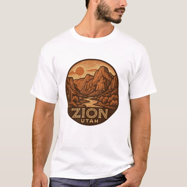 Zion National Park Utah T - Shirt (Vorderseite)