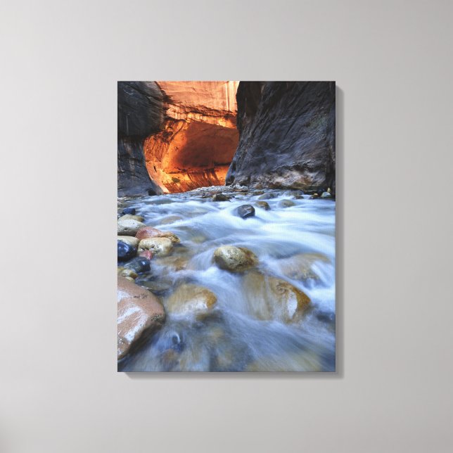 Zion National Park Utah The Narrows Fine Art Foto Leinwanddruck (Vorderseite)