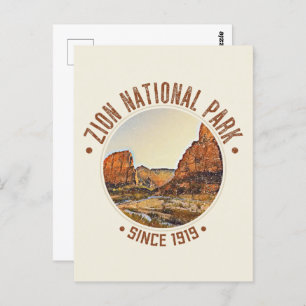 Zion National Park Utah USA Außenbereich gestört Postkarte