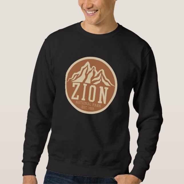 Zion National Park Utah USA Outdoor Retro Sweatshirt (Vorderseite)