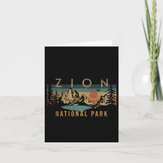 Zion National Park Utah USA Outdoor Vintage Karte