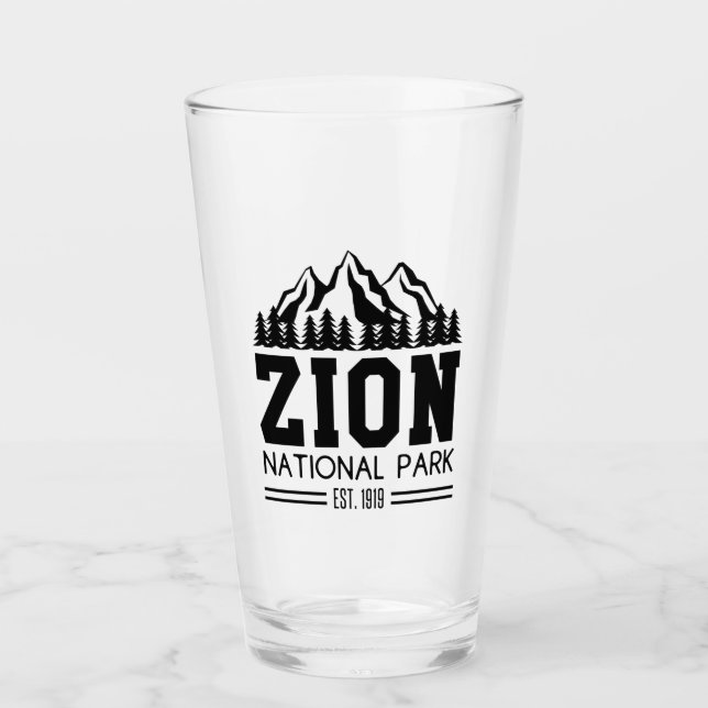 Zion National Park Utah USA Outdoor Wandern Glas (Vorderseite)