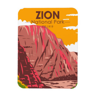 Zion National Park Utah Vintag Magnet