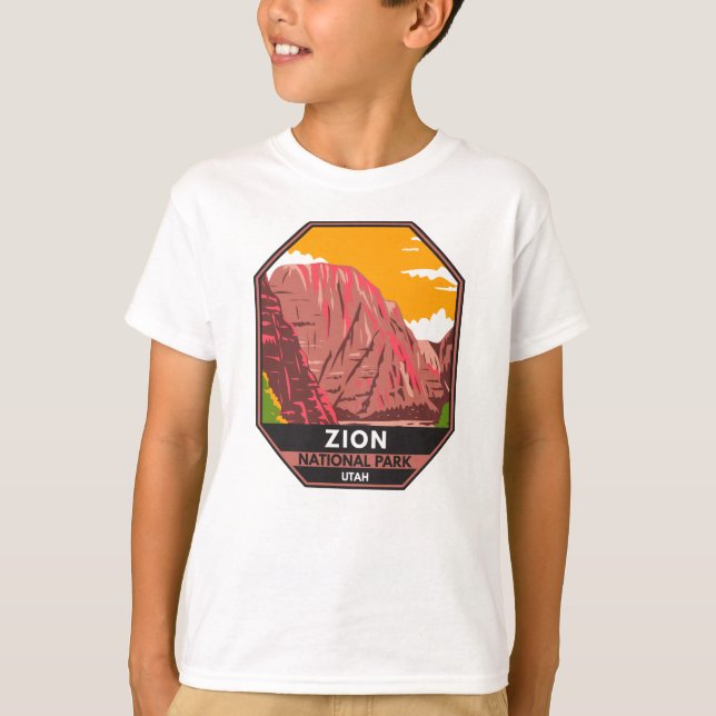 Zion National Park Utah Vintag T-Shirt (Vorderseite)