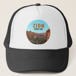 Zion National Park Utah Vintag Truckerkappe