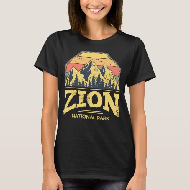 Zion National Park Vintag T-Shirt (Vorderseite)