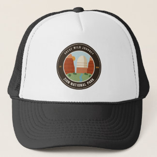 Zion National Park Vintage Badge Trucker Hut Truckerkappe