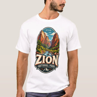 Zion National Park Vintage Reisekleber T-Shirt