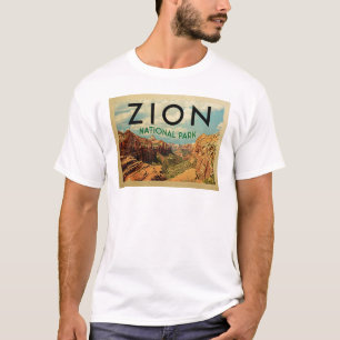 Zion National Park Vintage Travel T-Shirt