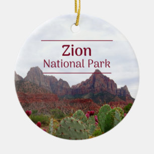 Zion National Park Weihnachtsbaum Keramik Ornament