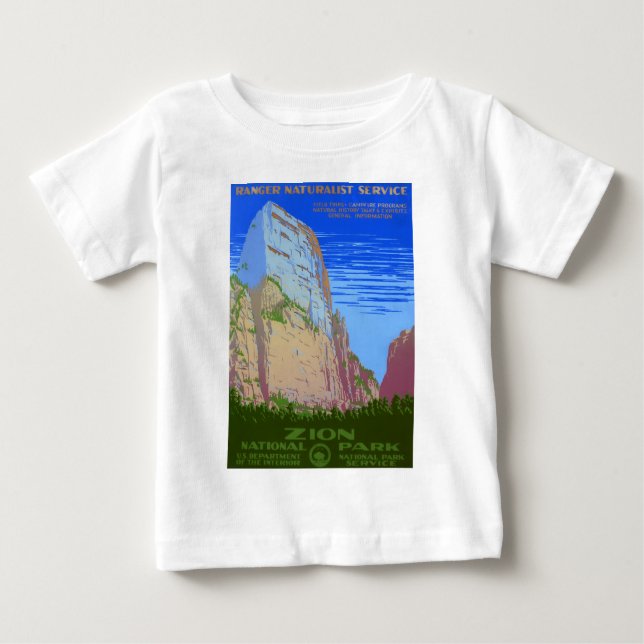 Zion Nationalpark Baby T-shirt (Vorderseite)