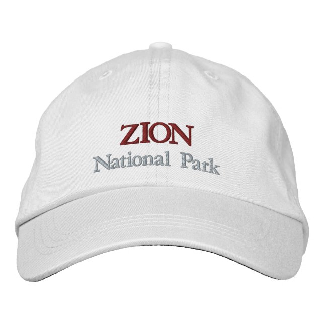 Zion-Nationalpark Bestickte Baseballkappe (Vorderseite)