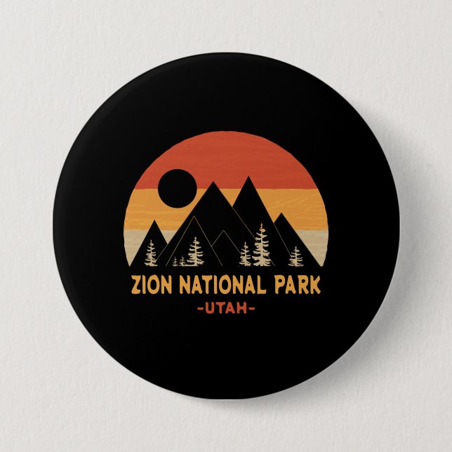 Zion-Nationalpark Button (Vorderseite)