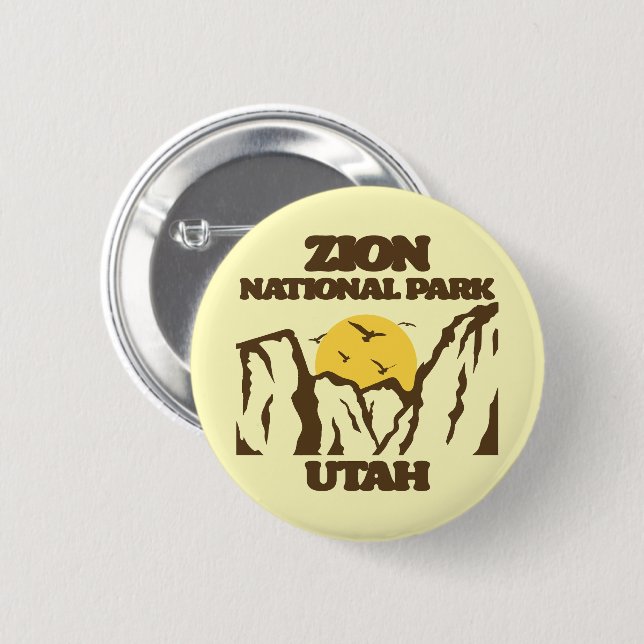 Zion-Nationalpark Button (Vorne & Hinten)