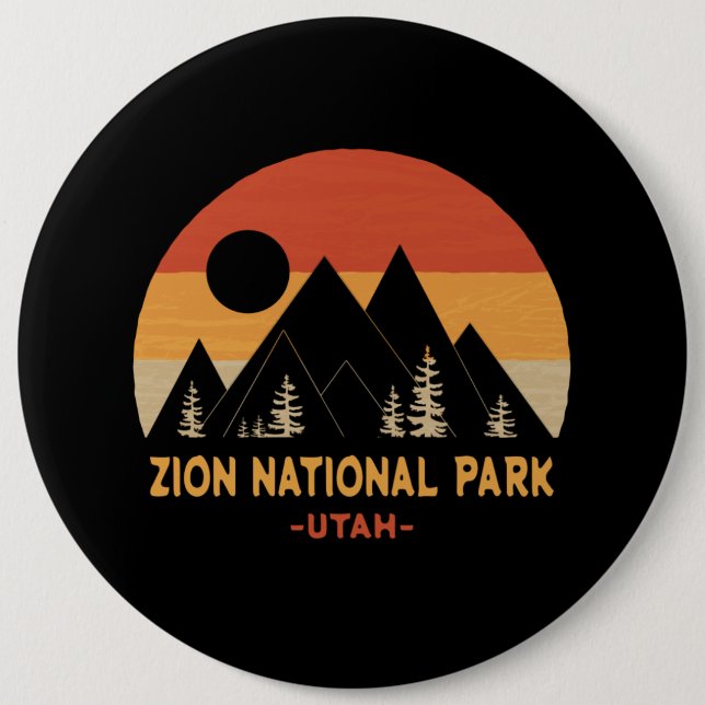 Zion-Nationalpark Button (Vorderseite)