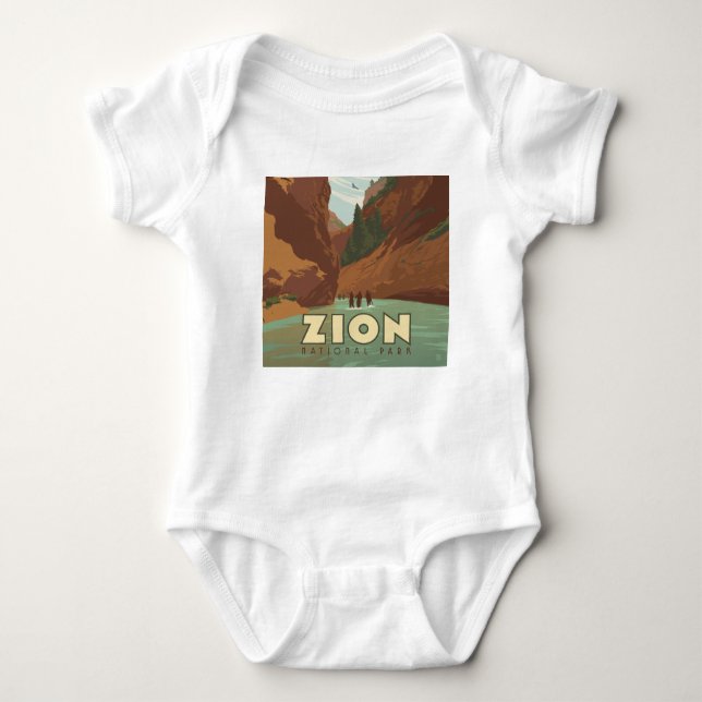 Zion-Nationalpark | Die Pfeile Baby Strampler (Vorderseite)