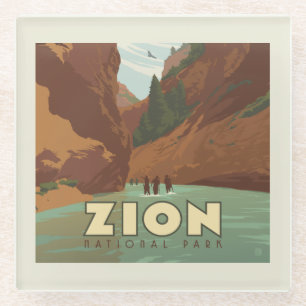 Zion-Nationalpark   Die Pfeile Glasuntersetzer