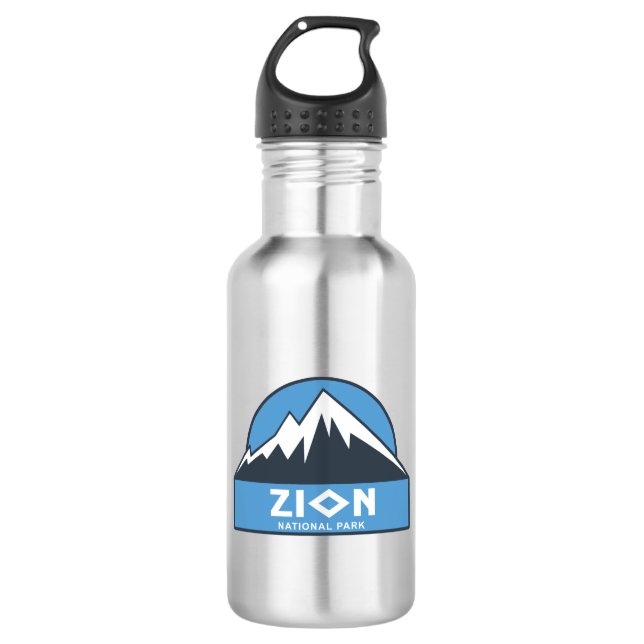 Zion-Nationalpark Edelstahlflasche (Vorderseite)