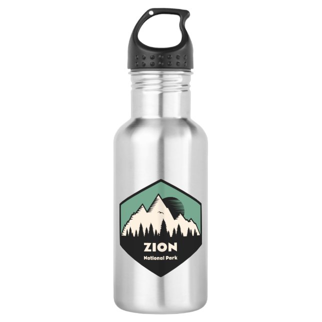 Zion-Nationalpark Edelstahlflasche (Vorderseite)
