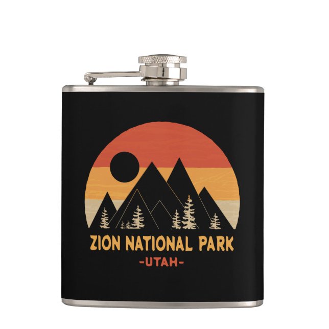 Zion-Nationalpark Flachmann (Vorderseite)