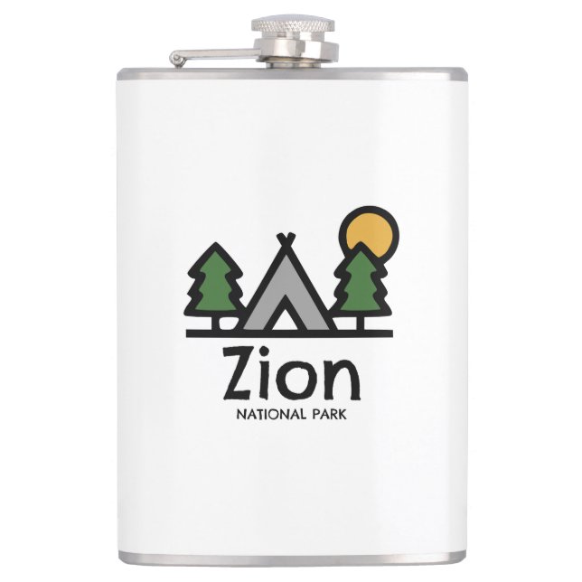 Zion-Nationalpark Flachmann (Vorderseite)