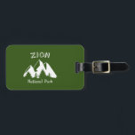 Zion-Nationalpark Gepäckanhänger<br><div class="desc">Der Nationalpark Zion in Süd-Utah ist einer der schönsten Parks des amerikanischen Systems.</div>