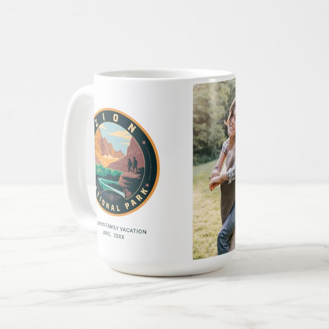 Zion-Nationalpark Kaffeetasse (Vorderseite Links)