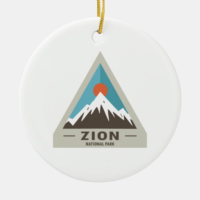 Zion-Nationalpark Keramik Ornament (Vorne)