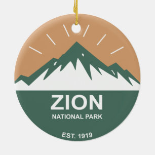 Zion-Nationalpark Keramik Ornament