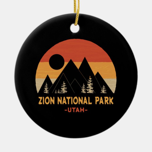 Zion-Nationalpark Keramik Ornament (Vorne)