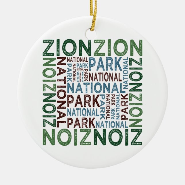 Zion-Nationalpark Keramikornament (Vorne)