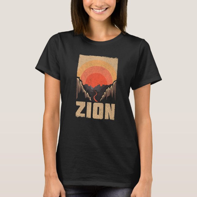 Zion Nationalpark Merchandise Zion Wandern T-Shirt (Vorderseite)
