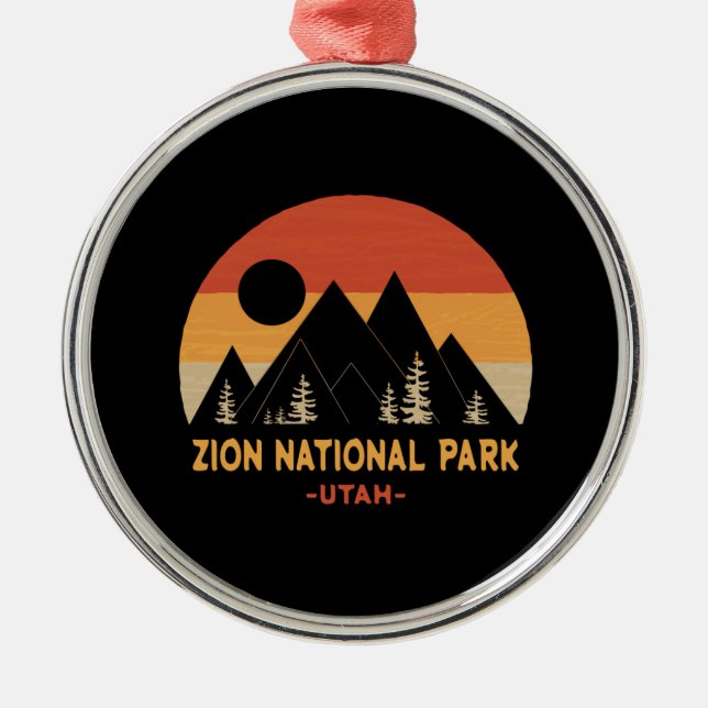 Zion-Nationalpark Ornament Aus Metall (Vorne)