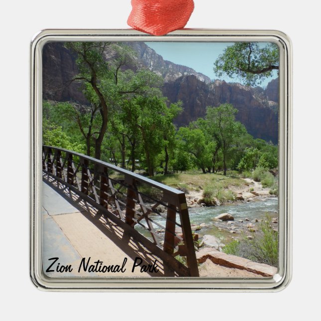 Zion-Nationalpark Ornament Aus Metall (Vorne)