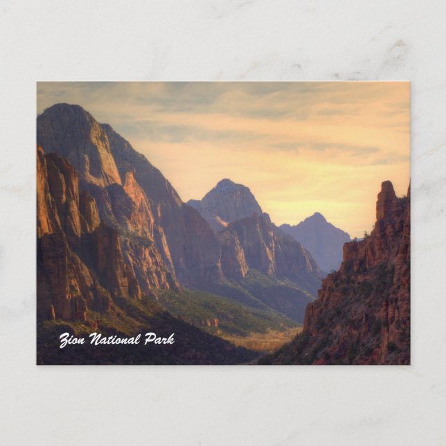 Zion-Nationalpark Postkarte (Vorderseite)