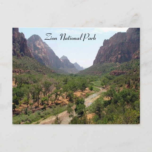 Zion-Nationalpark Postkarte (Vorderseite)