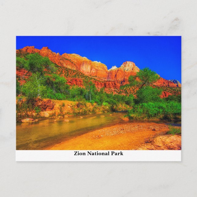 Zion-Nationalpark Postkarte (Vorderseite)