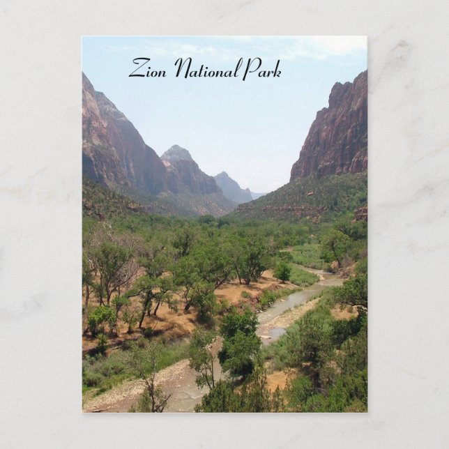 Zion-Nationalpark Postkarte (Vorderseite)