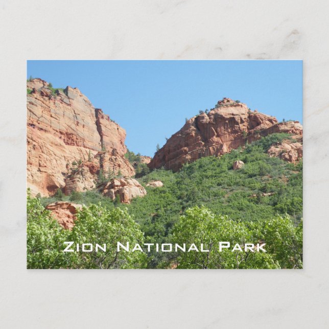 Zion-Nationalpark Postkarte (Vorderseite)