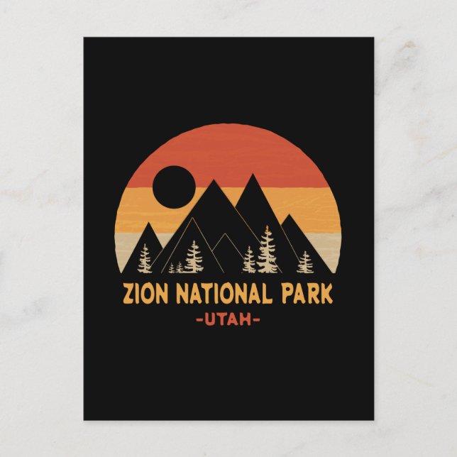 Zion-Nationalpark Postkarte (Vorderseite)