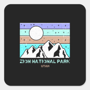 Zion-Nationalpark Quadratischer Aufkleber