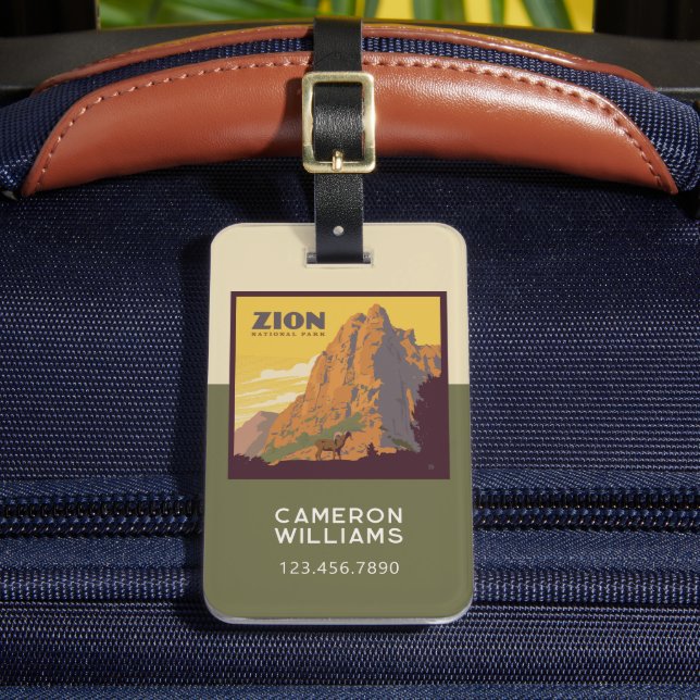 Zion-Nationalpark | Ram Gepäckanhänger (Vorderseite Insitu 2)