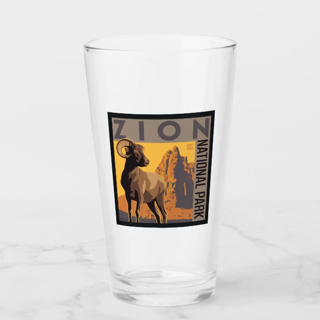 Zion-Nationalpark | Ram Glas (Vorderseite)